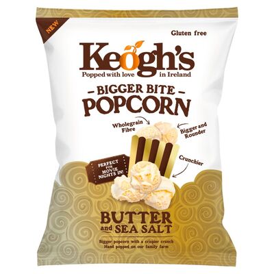 Keogh's Bigger Bite Butter & Sea Salt Popcorn Bag 70g