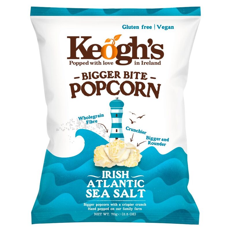 Keogh's Bigger Bite Popcorn Irish Atlantic Sea Salt 70g