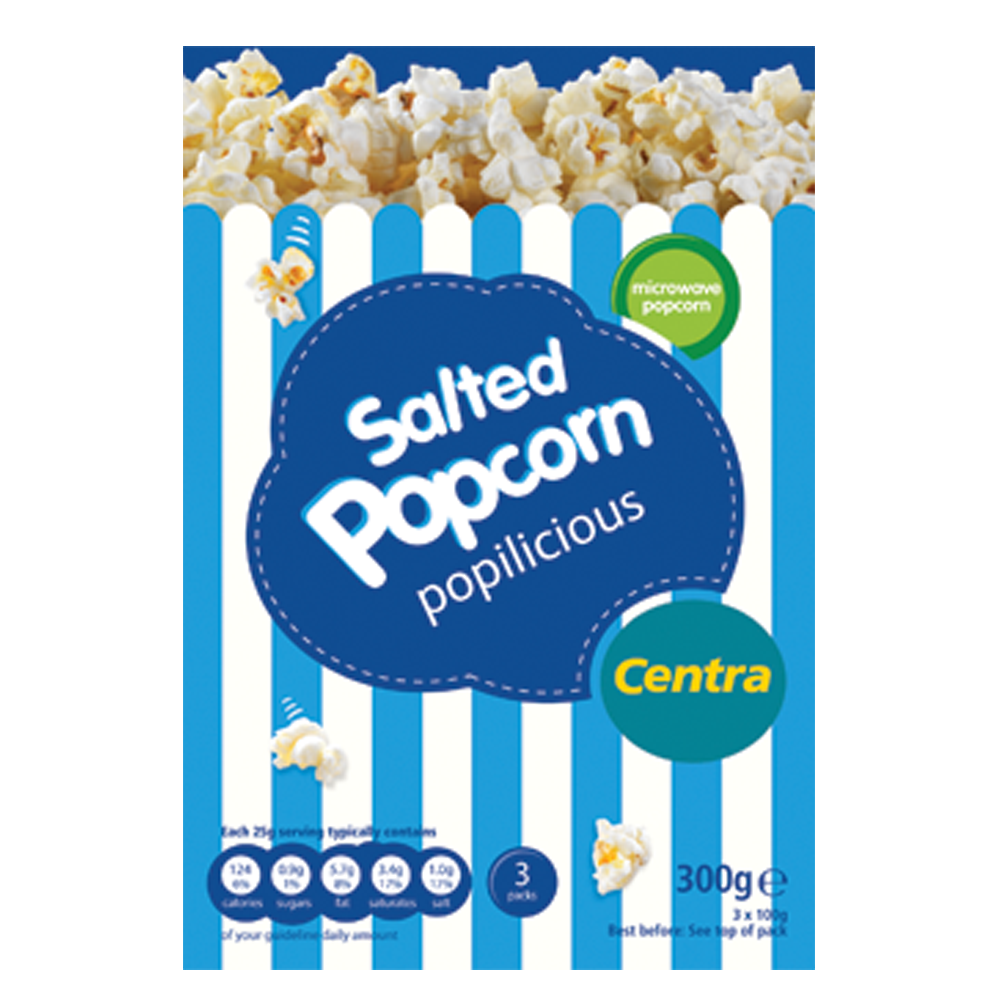 Centra Microwave Popcorn Salted 300g Centra