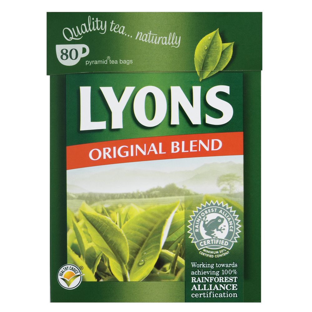 Lyons Tea Original 80 pce 250g Centra