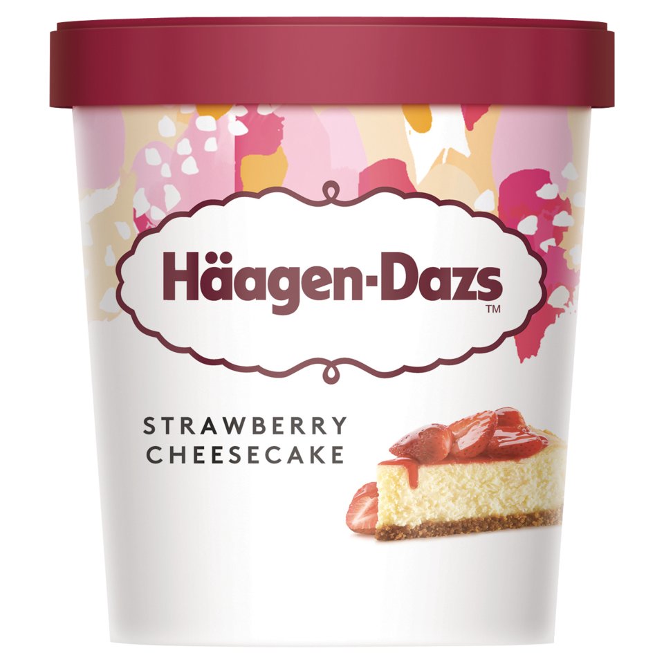 Haagen Dazs Strawberry Cheese Cake 500ml Centra