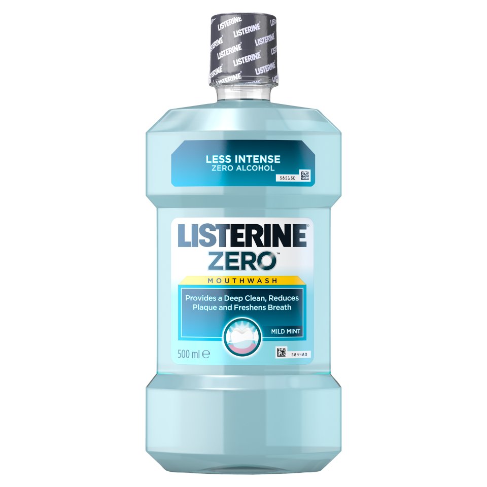 Listerine Mouthwash Zero Coolmint 500ml Centra