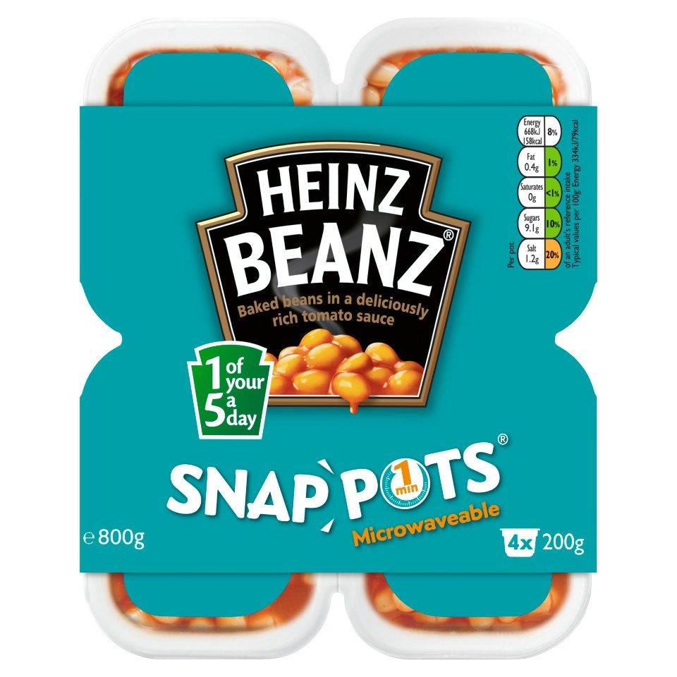 Heinz Baked Beans Snap Pots 200g Centra