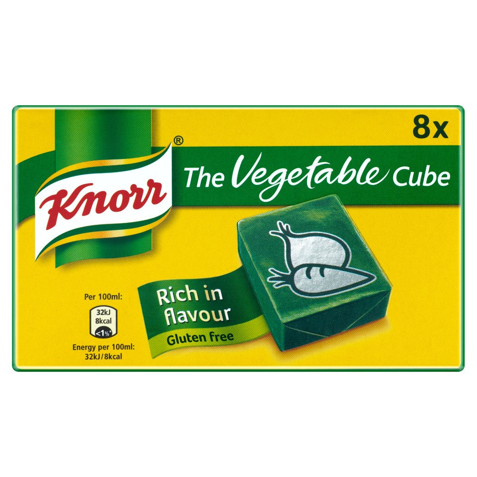 Knorr Stock Cubes Vegetable 8 Pack 80g Centra