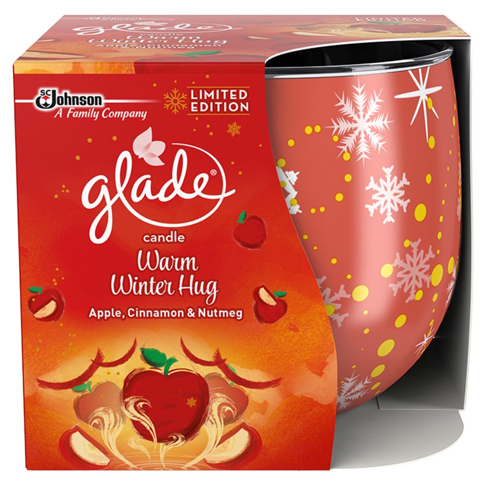 Glade Candle Warm Apple & Cinnamon 120g Centra