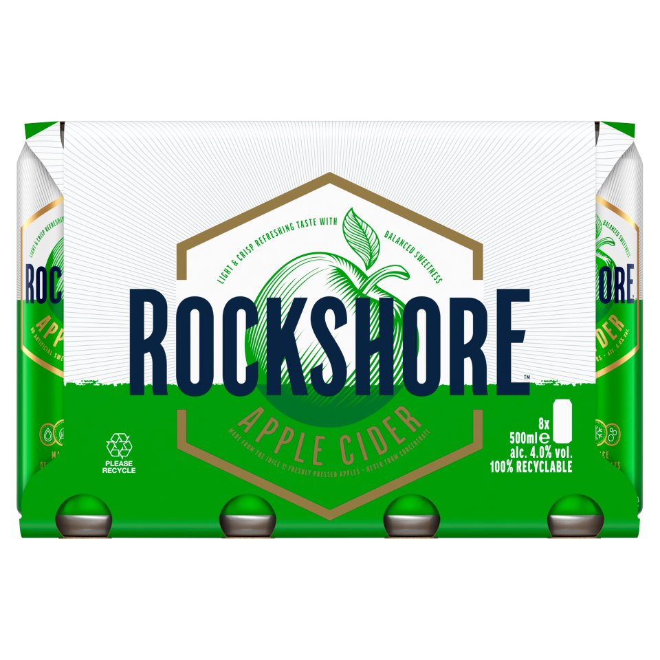 ROCKSHORE CIDER CAN PACK 8 X 500ML Centra