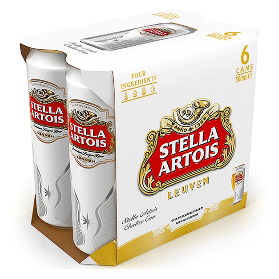 Stella Artois 6 Pack 500ml - Centra