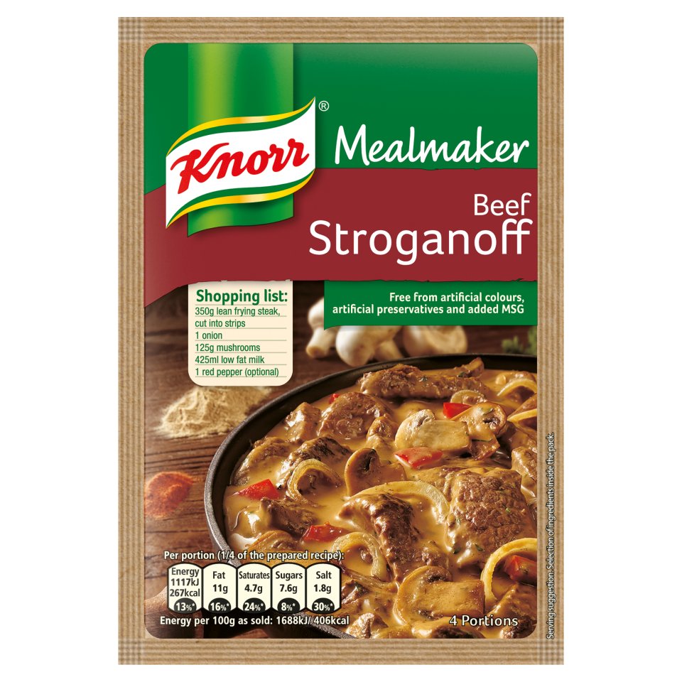 Knorr Mealmaker Beef Stroganoff 50g Centra