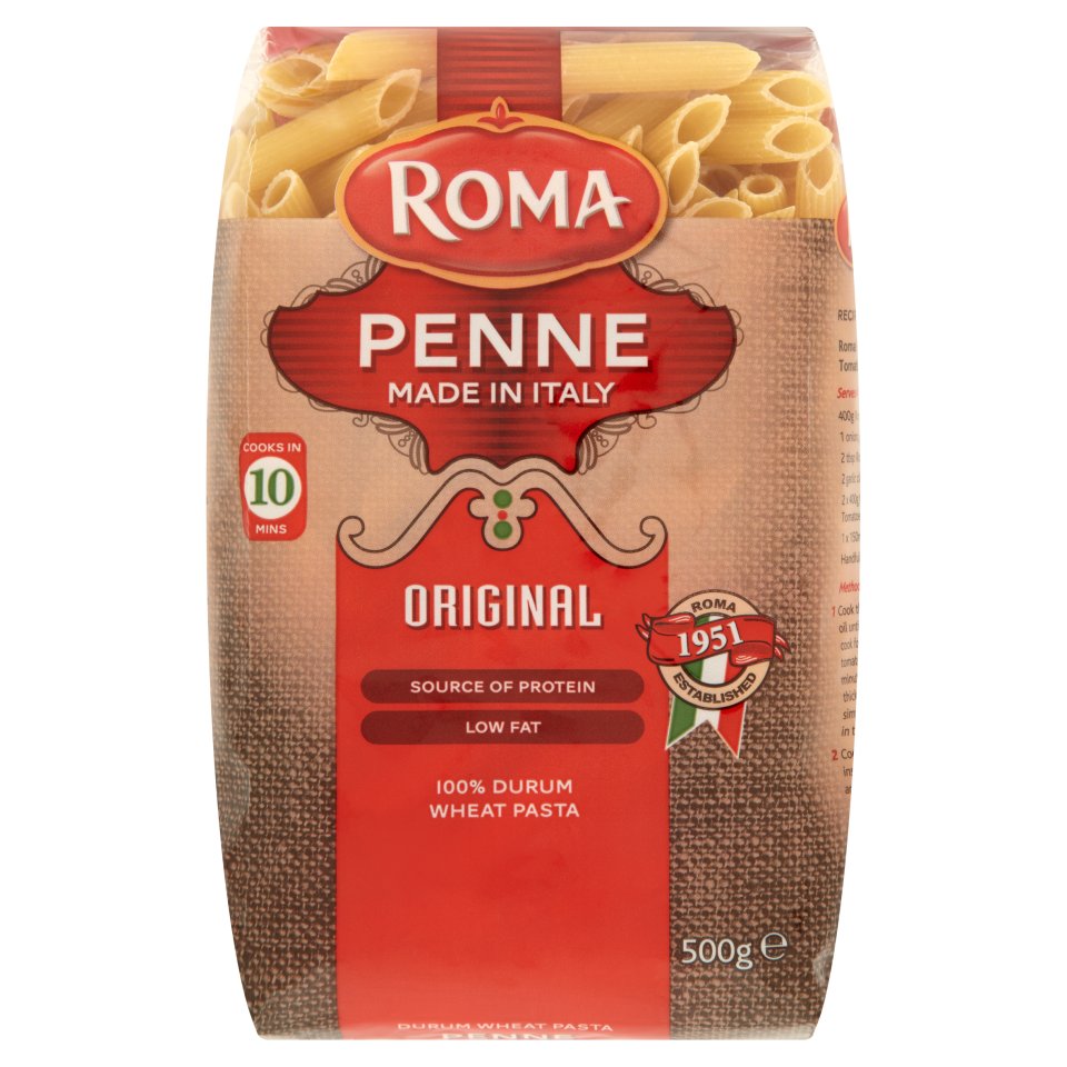 roma-pasta-range-penne-quills-500g-centra