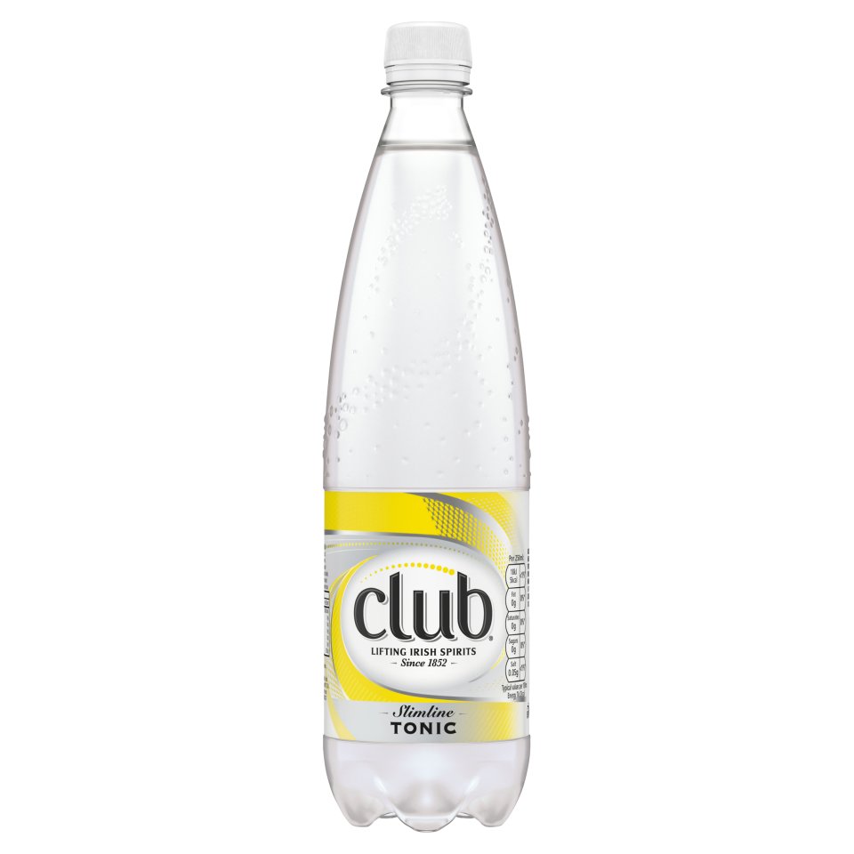 Club Slimline Tonic Water 850ml Centra