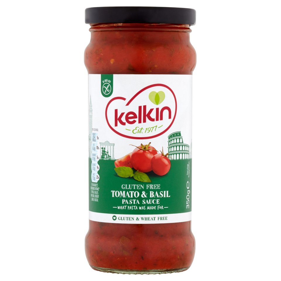 Kelkin Gluten Free Tomato & Basil Pasta Sauce 350g Centra