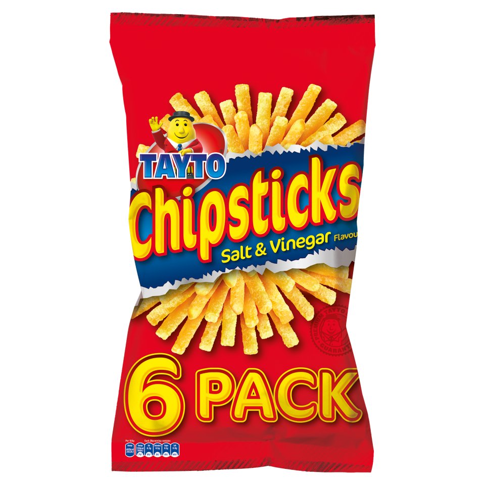 Tayto Chipsticks 6 Pack 168g Centra