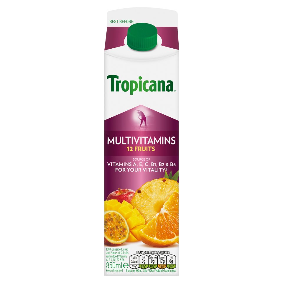 Tropicana Multivitamins 850ml Centra