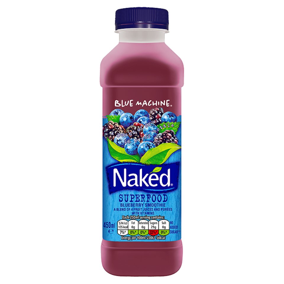 Naked Blueberry Smoothie 360ml - Click 2 Shop It Local