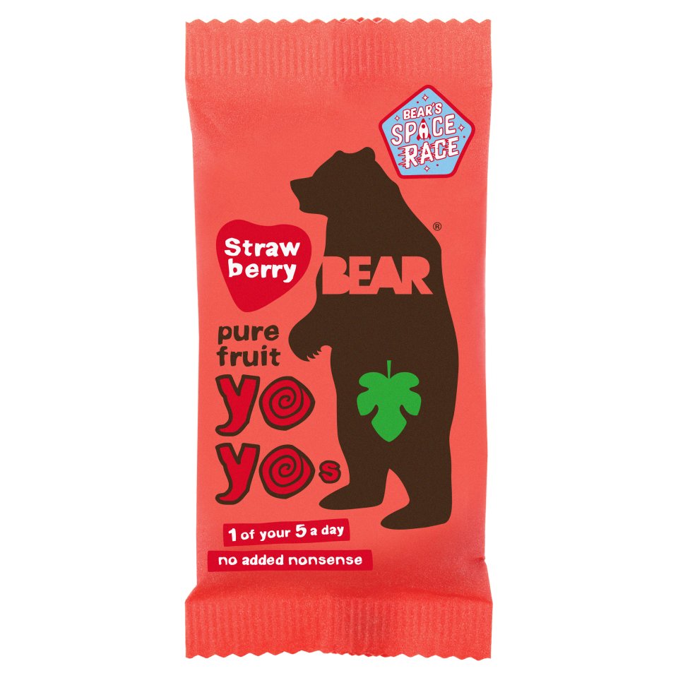Bear Pure Fruit Yoyos Strawberry 20g Centra