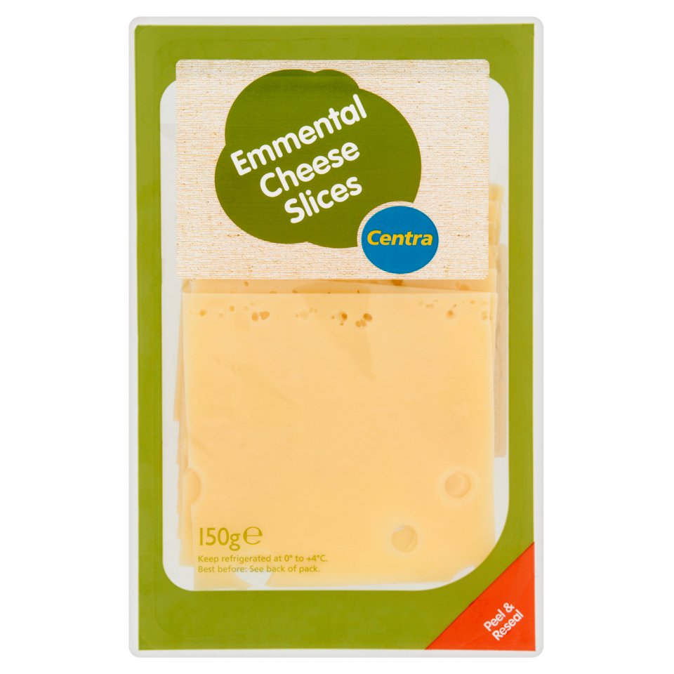 Centra Emmental Cheese Slices 150g Centra
