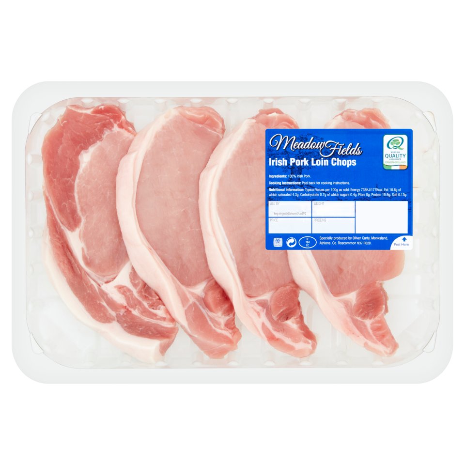 Meadowfields Pork Chops 450g Centra