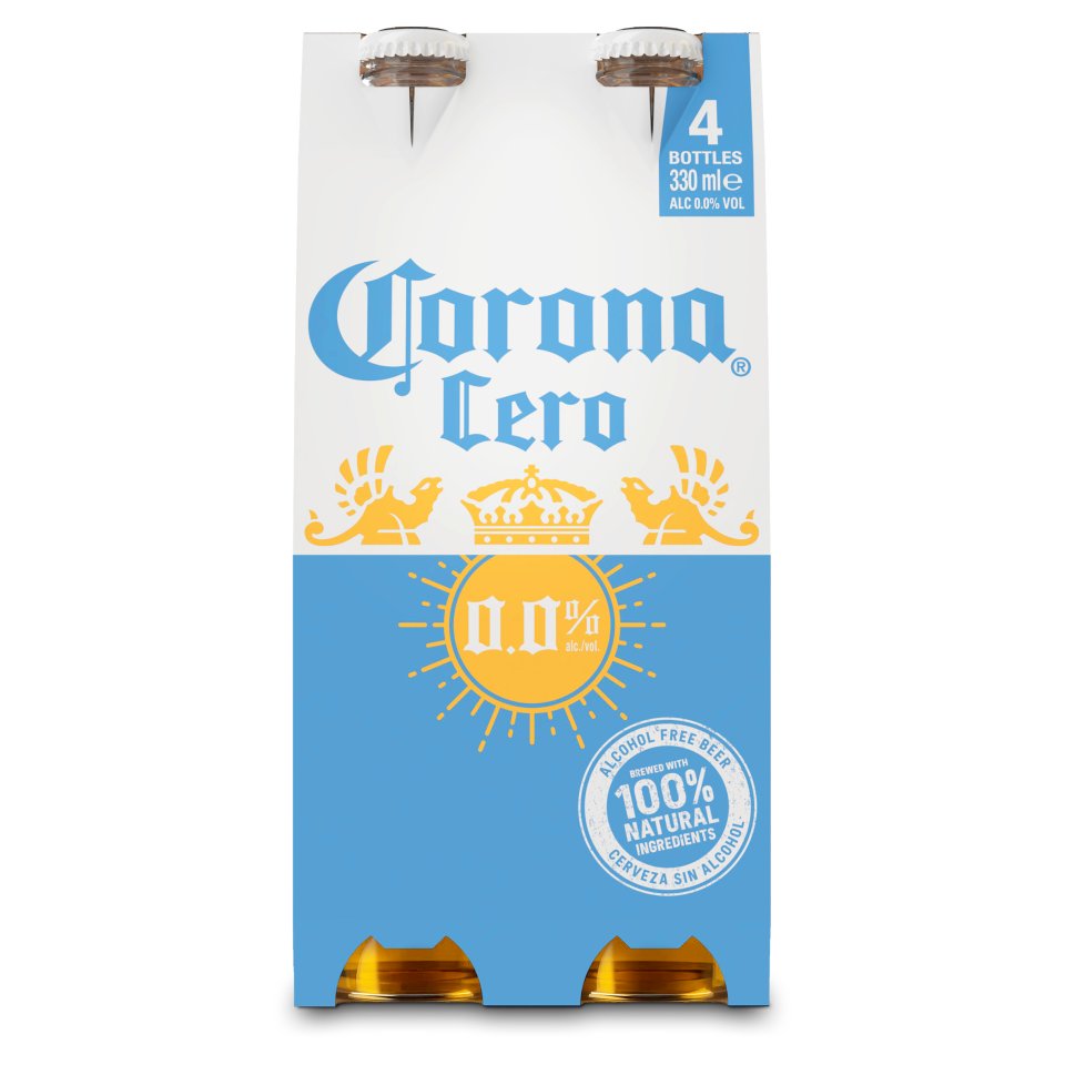 Corona Cero 0 0 Beer Bottle Pack 4 X 330ml Centra