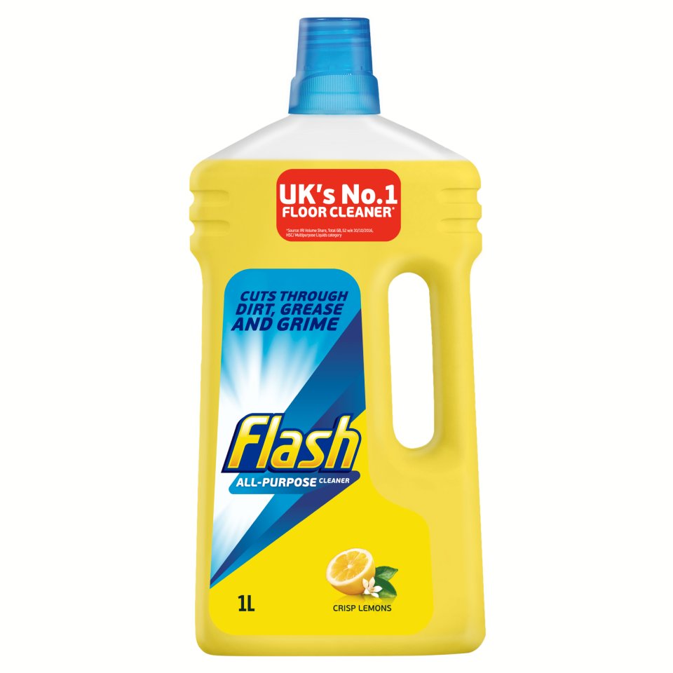 Flash Clean Shine Crisp Lemon All Purpose Floor Cleaner Centra