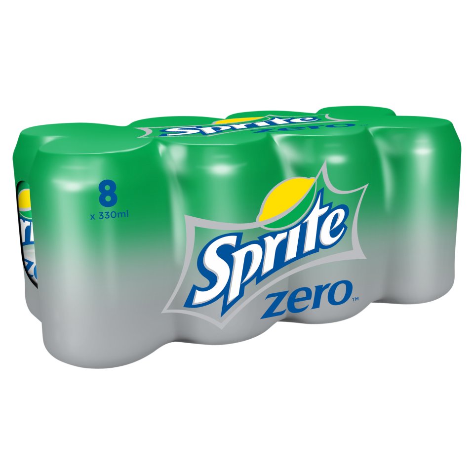 Sprite Zero Can Pack 8x330ml Centra