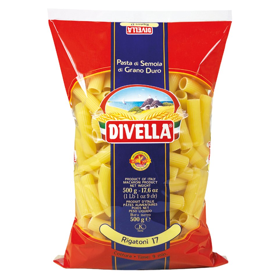 DIVELLA RIGATONI PASTA 500G - Centra