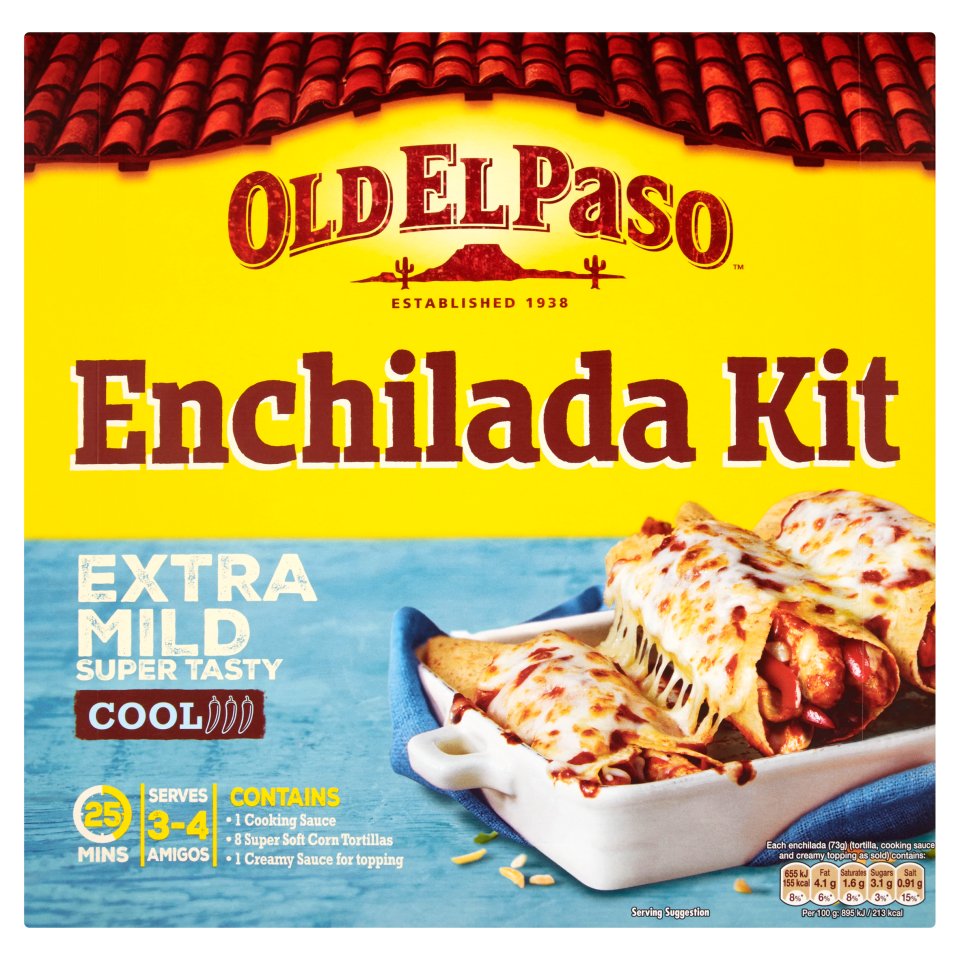 Old El Paso Extra Mild Enchilada Kit 585g Centra