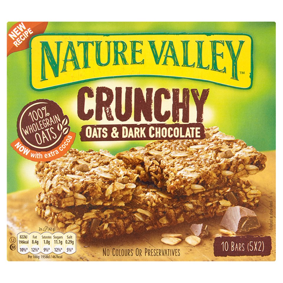 Nature Valley Oats & Chocolate 5 Pack 210g Centra
