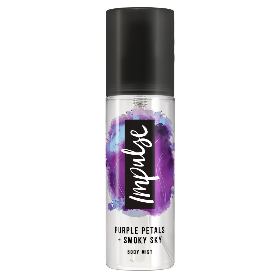 Impulse Body Mist Purple Petal & Smoke Sky 150ml Centra