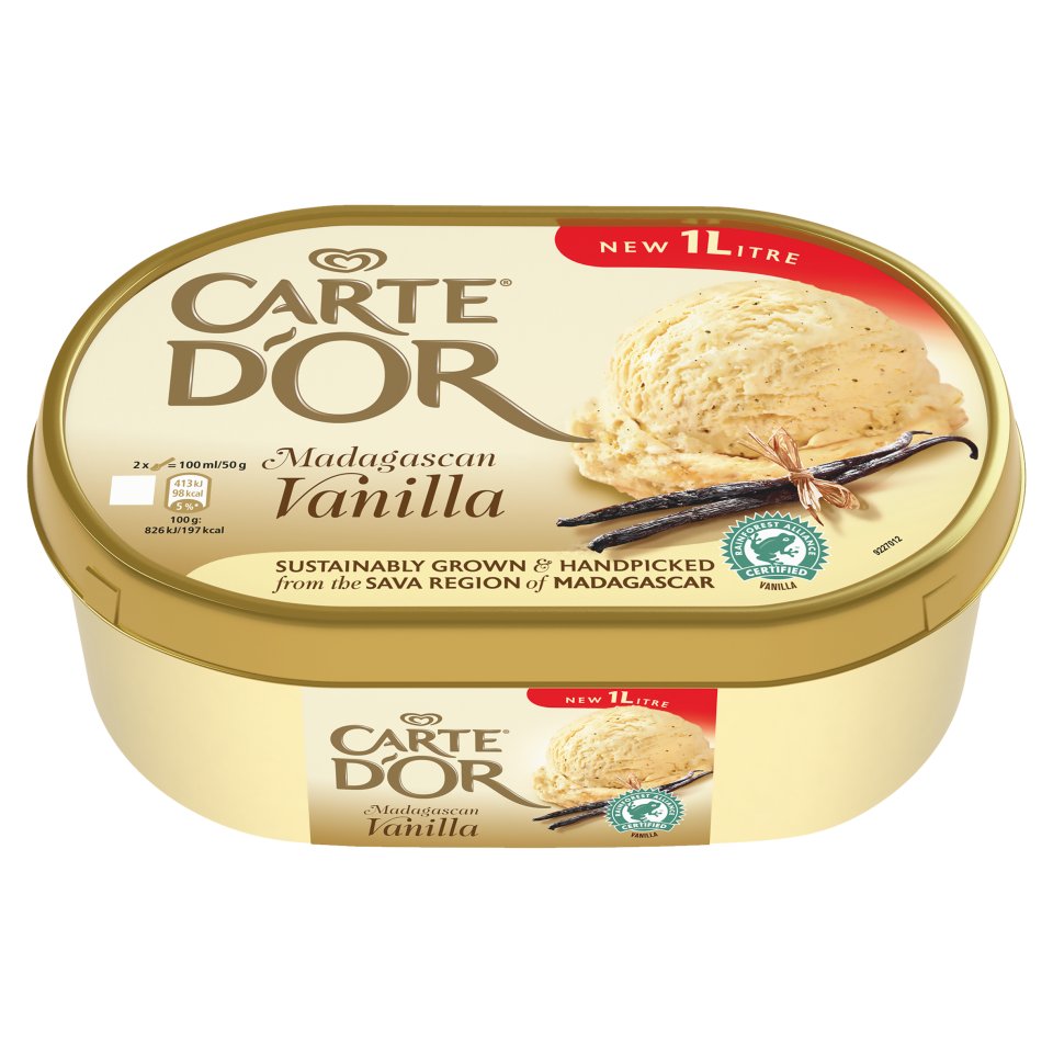 Carte D'Or Classic Vanilla Ice Cream Dessert 1ltr Centra