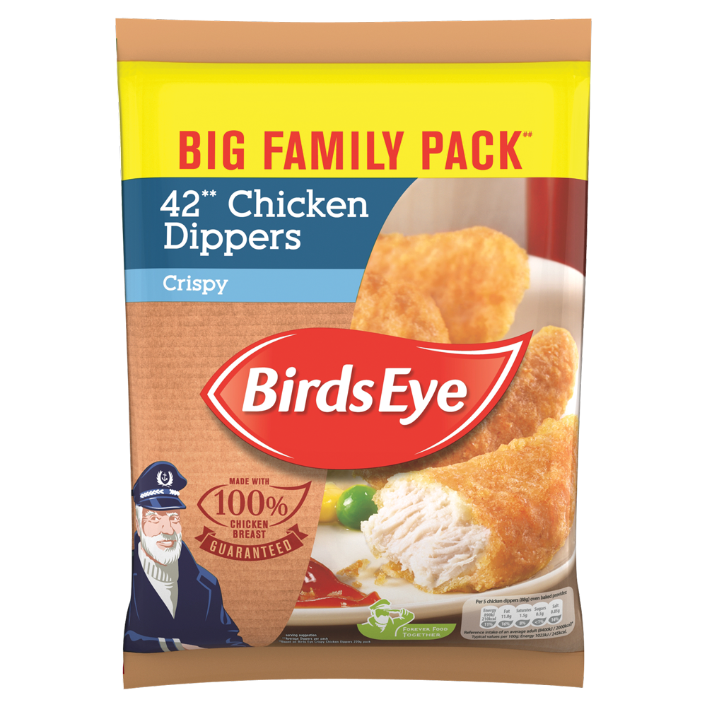 Birds Eye Chicken Dippers Crispy 42pk 770g Centra