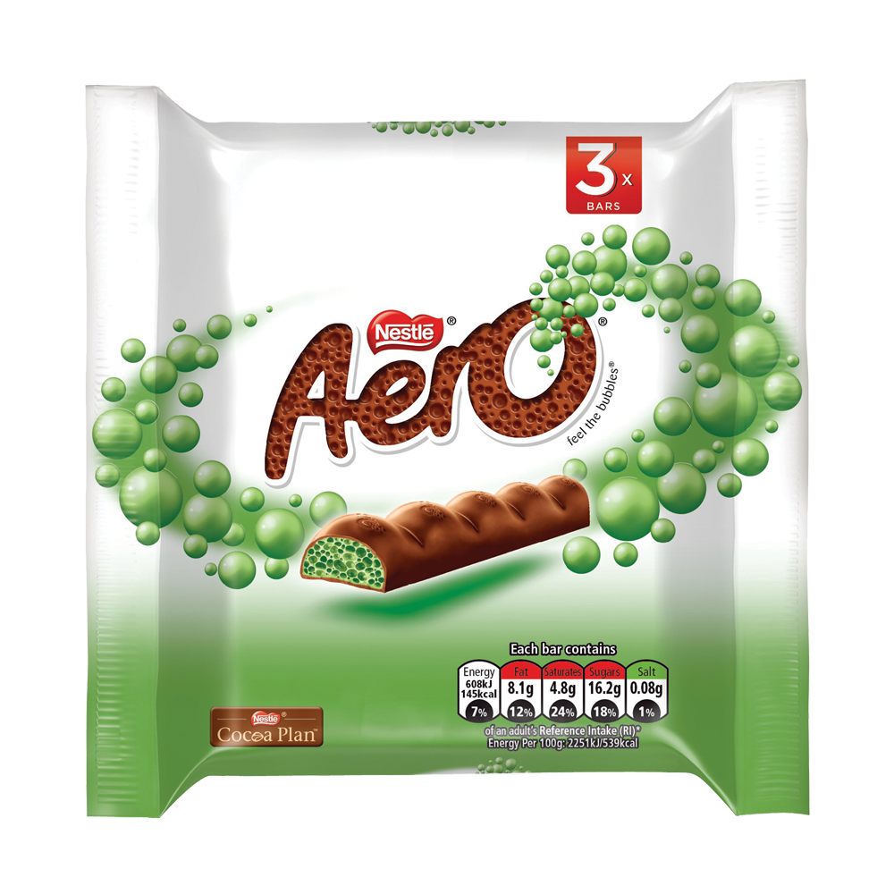 Aero Bubbly Bar Mint 3Pk Centra