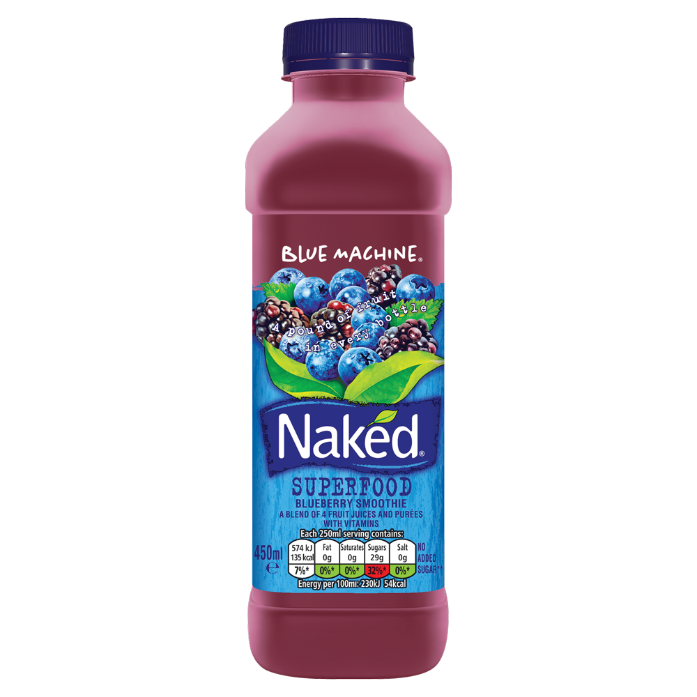Naked Blue Machine Juice Smoothie 450ml Centra 2638