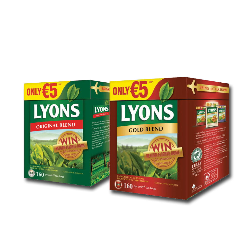 Lyons Original/ Gold Blend Tea 160's Centra