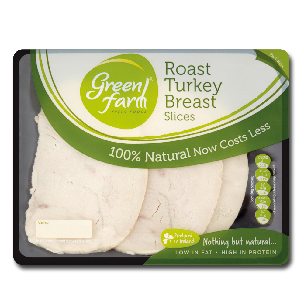 Green Farm Roast Turkey Slices 120g Centra