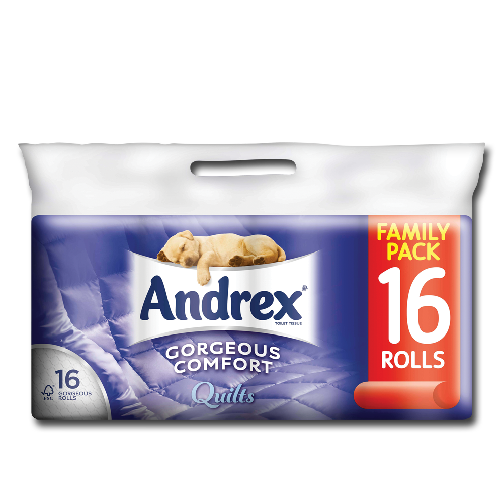 Andrex Comfort Quilts 16 Rolls Centra