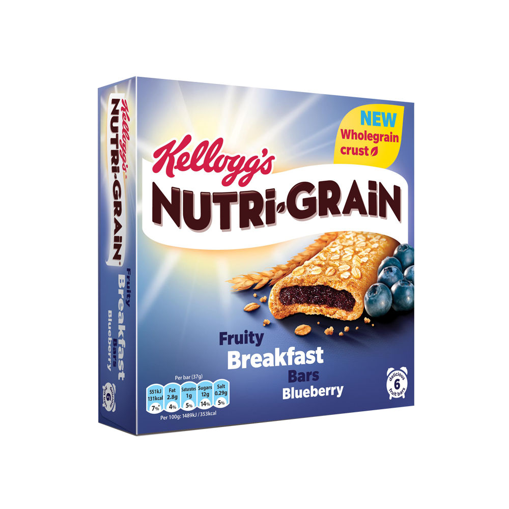 Kelloggs Nutri Grain Breakfast Bars Blueberry Centra