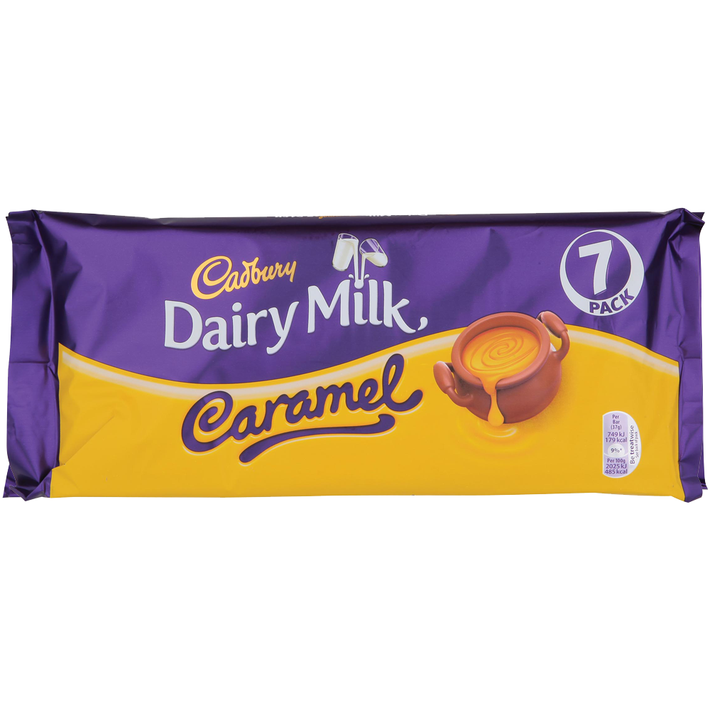 Cadbury Dairy Milk Caramel Multipack 7pk Centra