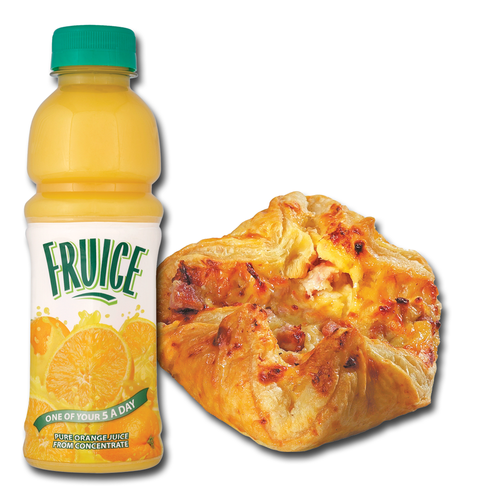 Centra Ham & Cheese Jambon + Fruice Orange Juice 330ml Centra