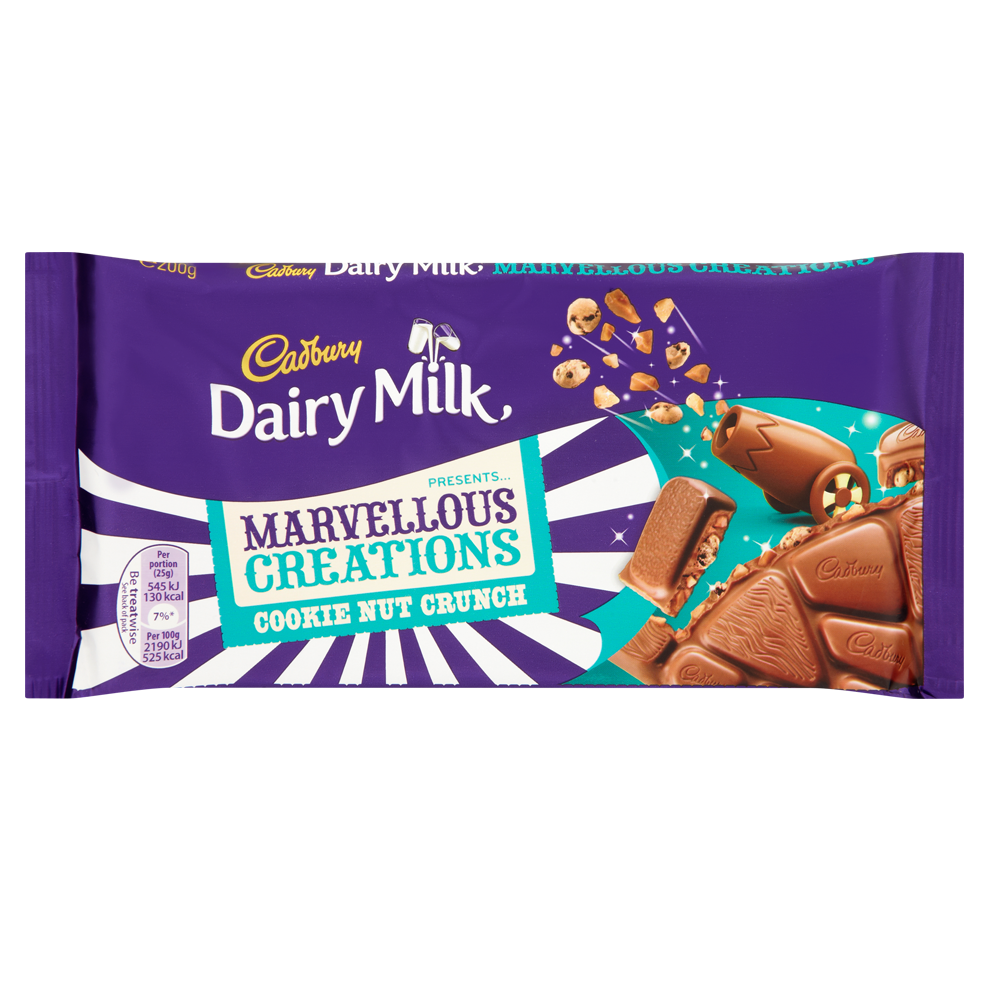 Cadbury Dairy Milk Marvellous Creations Cookie Nut Crunch Centra