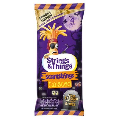 Strings & Things Cheesestrings Twisted 4 Pack 80g