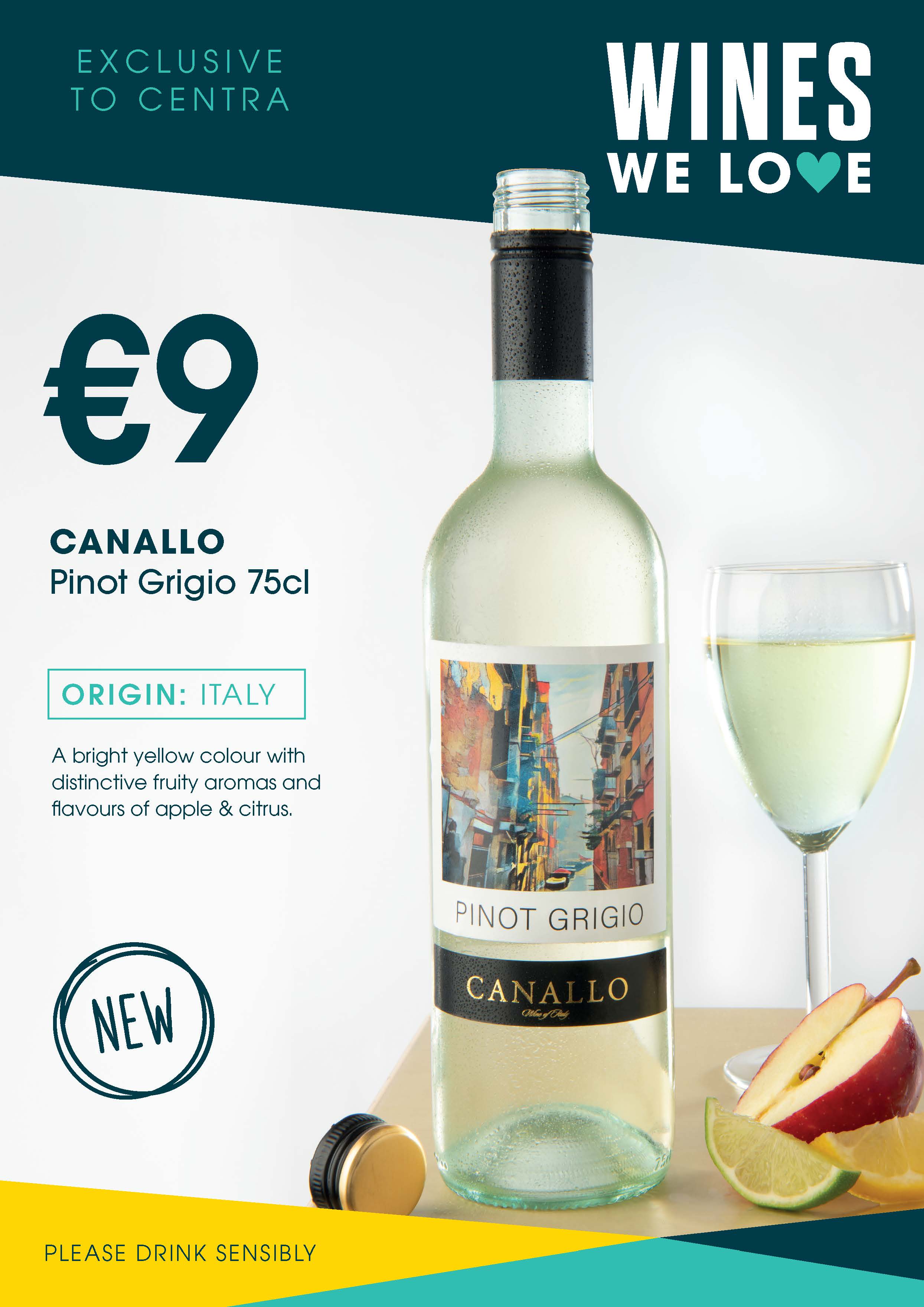CANALLOPinot 20Grigio 2075cl 20A4