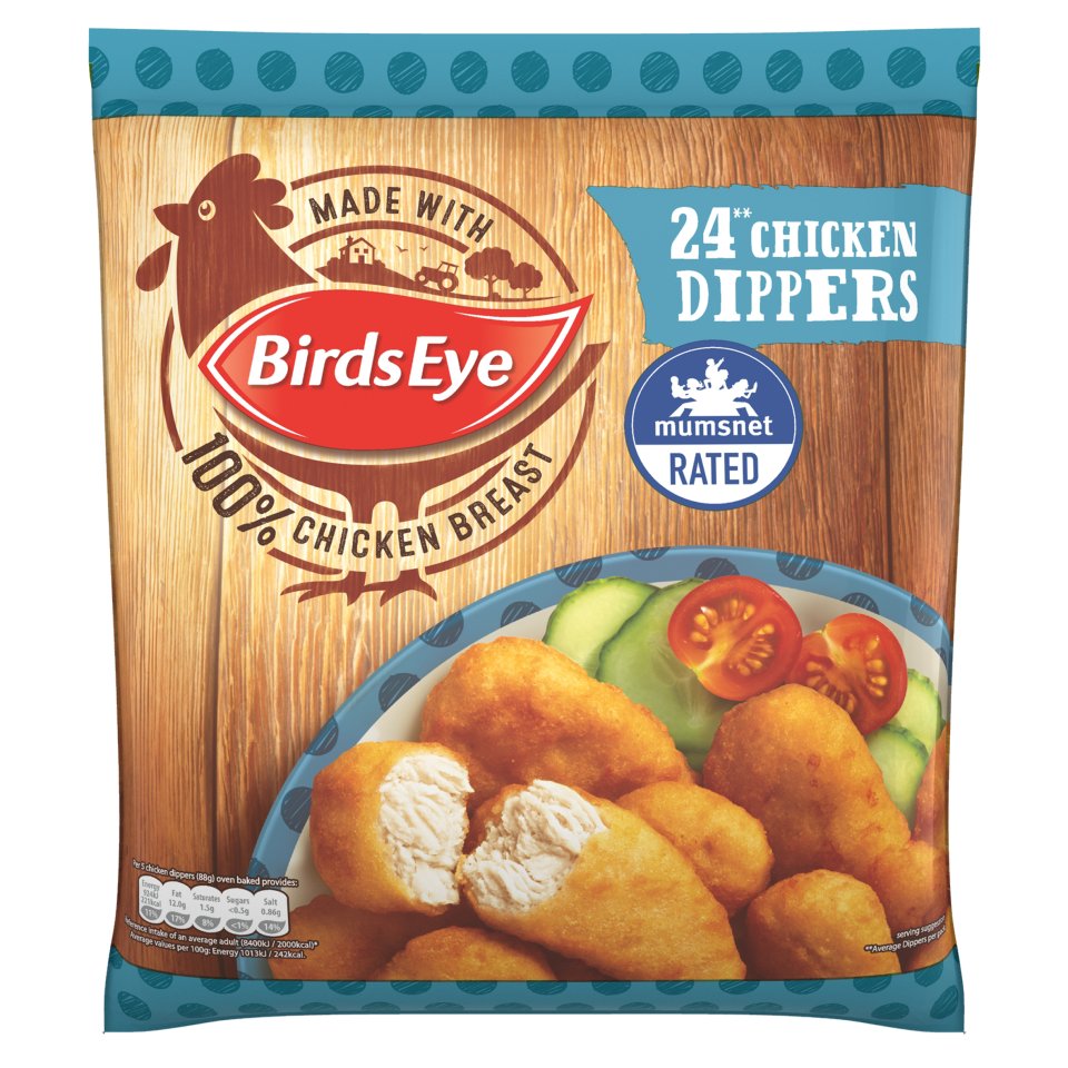 Birds Eye Chicken Dippers 24pk 440g - Centra