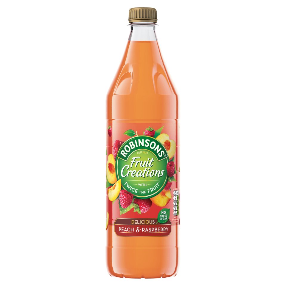 Robinsons Fruit Creations Peach & Raspberry 1ltr - Centra