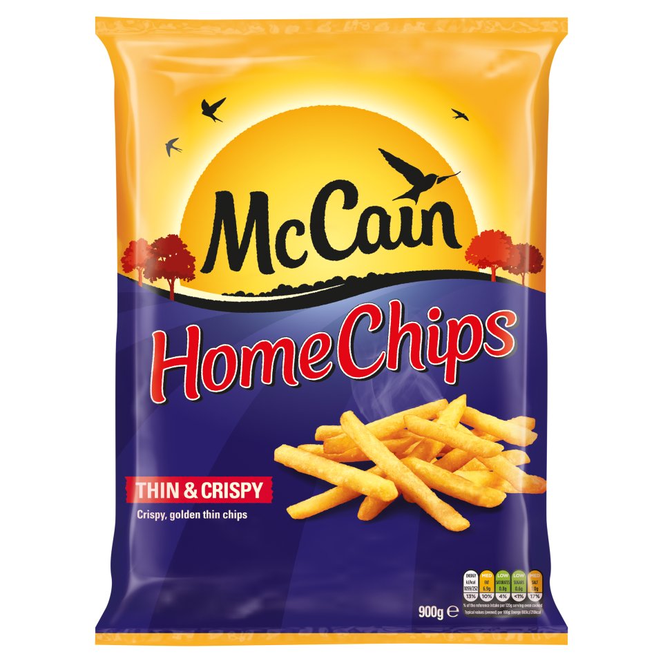 McCain Home Fries Thin & Crispy 900g - Centra