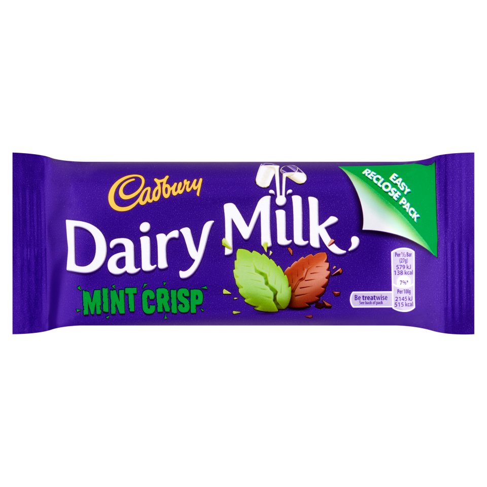 Cadbury Dairy Milk Mint Crisp 54g - Centra