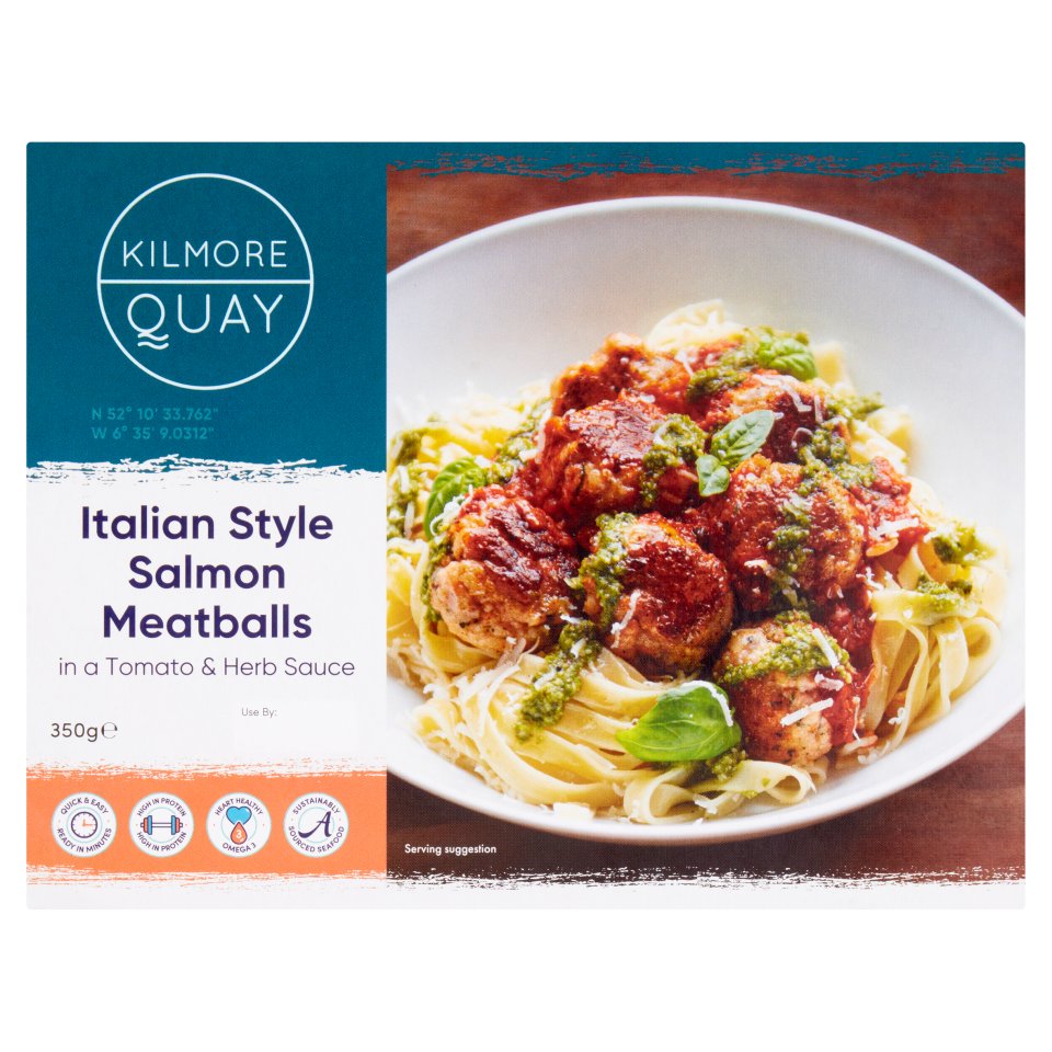 KILMORE QUAY ITALIAN SALMON MEATBALLS 350G - Centra