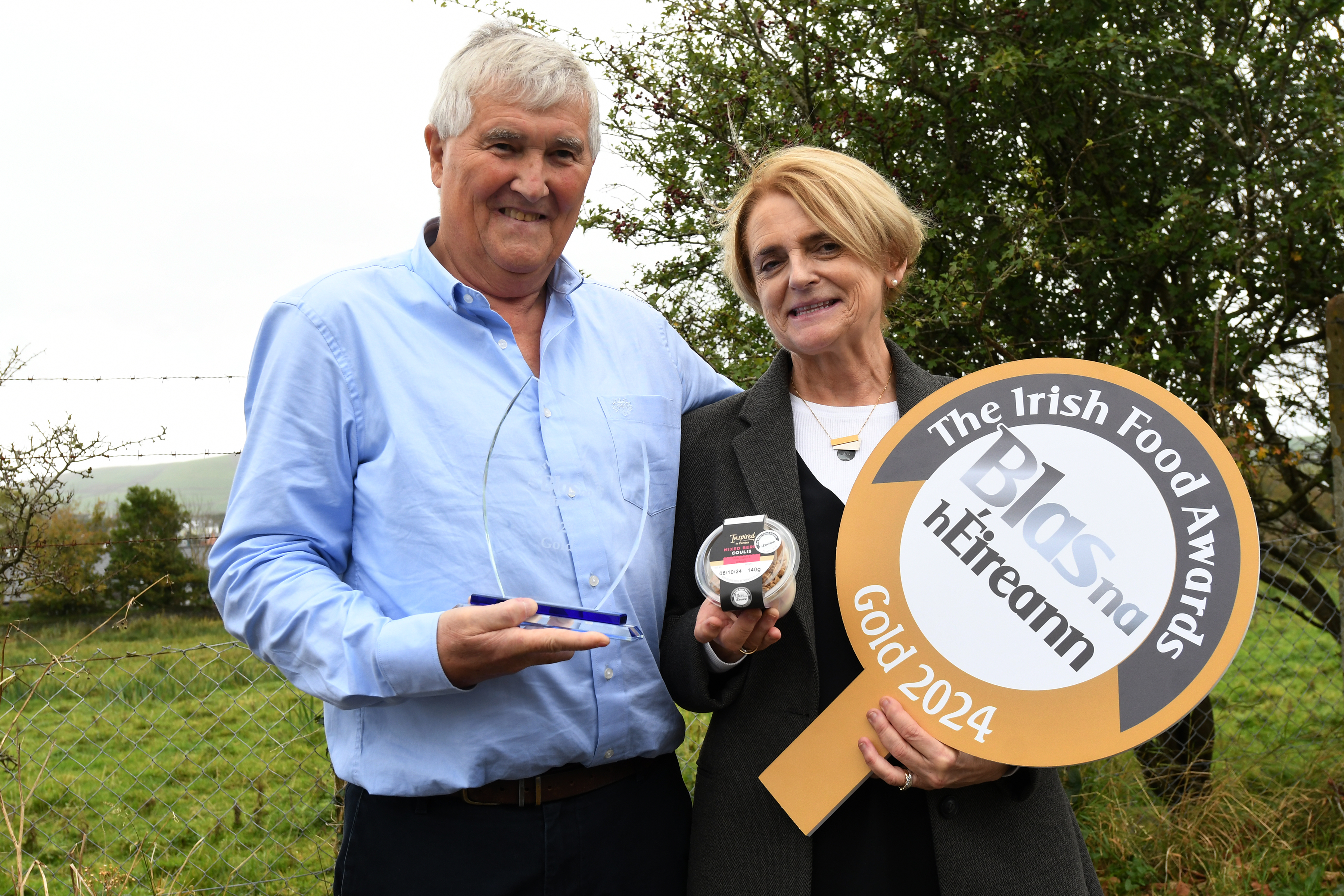 Dermot and Liz Skehan 2C Fresh Cut win Gold for their Inspired By Centra Overnight Oats as well as their Berry Coulis