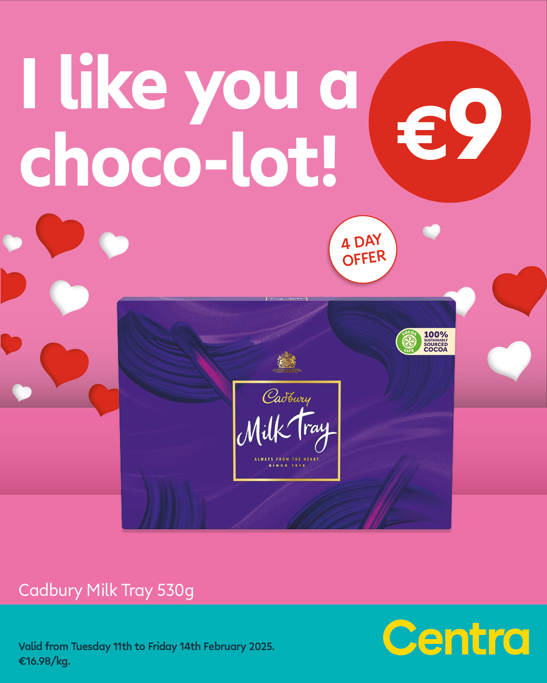 CT PA502 Valentines Social Posts 1080x1350px Cadbury Milk Tray V02