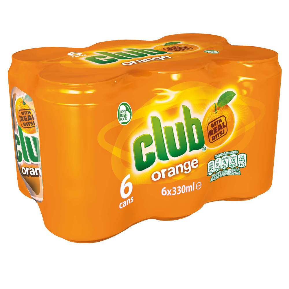 Club Orange Can Pack 6 x 330ml - Centra