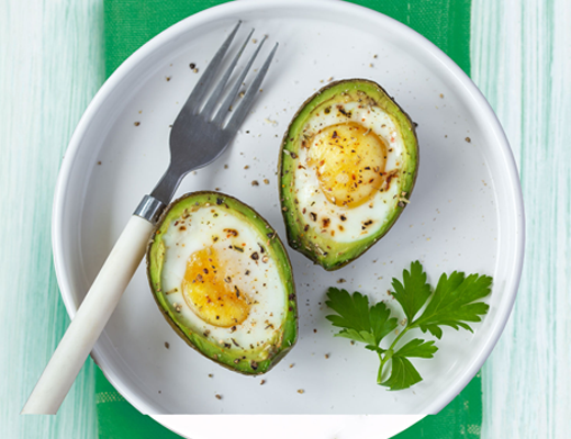 Baked Eggs in Avocado